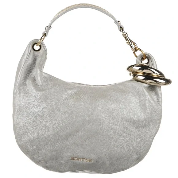 πHP π π Jimmy Choo Grained Leather Shoulder Bag - Picture 1 of 15